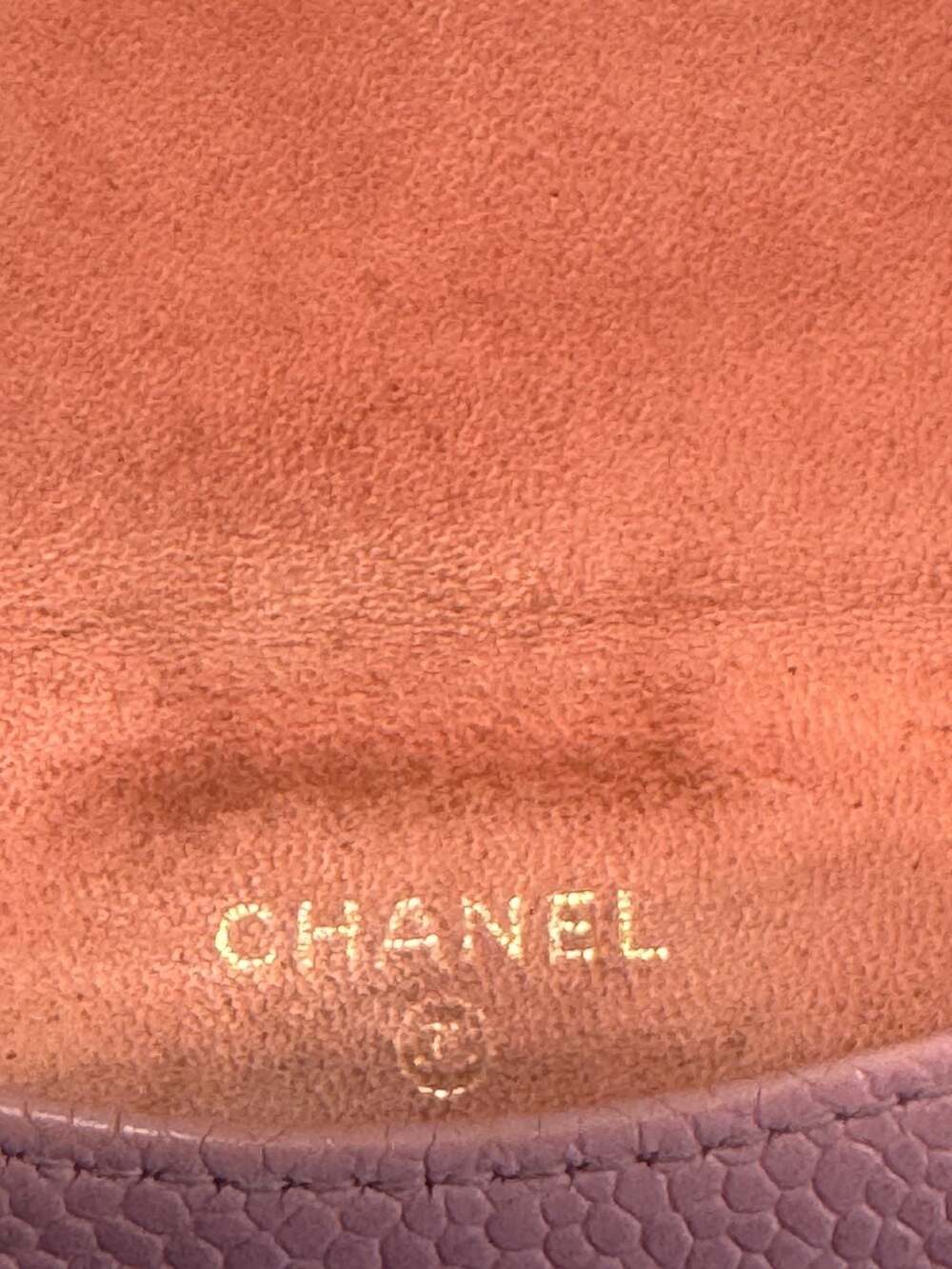 Chanel Pink Caviar Leather CC Logo Compact Wallet Coin Purse w/ COA - Picture 8 of 15